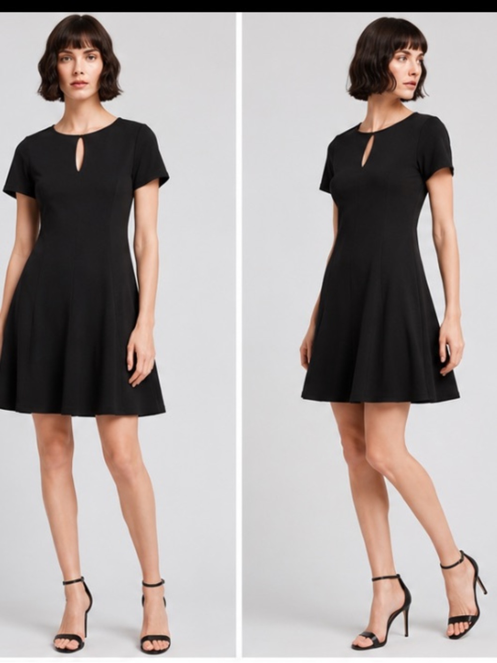 Anthropologie Maeve Little black keyhole dress